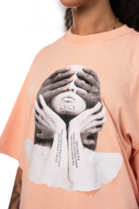 PRISON OF THOUGHTS PEACH T-SHIRT