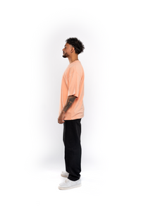 INITIAL WASHED PEACH T-SHIRT