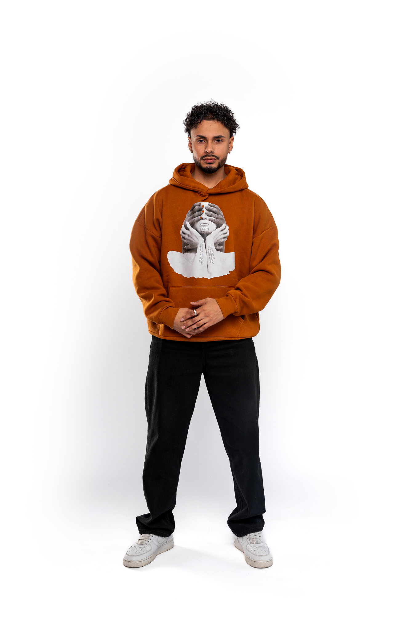 PRISON OF THOUGHTS CARAMEL CAFE HOODIE